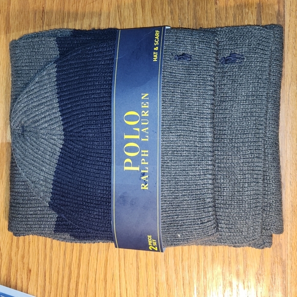 POLO RALPH LAUREN HAT & SCARF - Picture 1 of 6